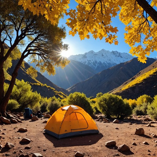 Comment organiser un camping pour une expédition de randonnée dans les montagnes de l'Atlas en automne?